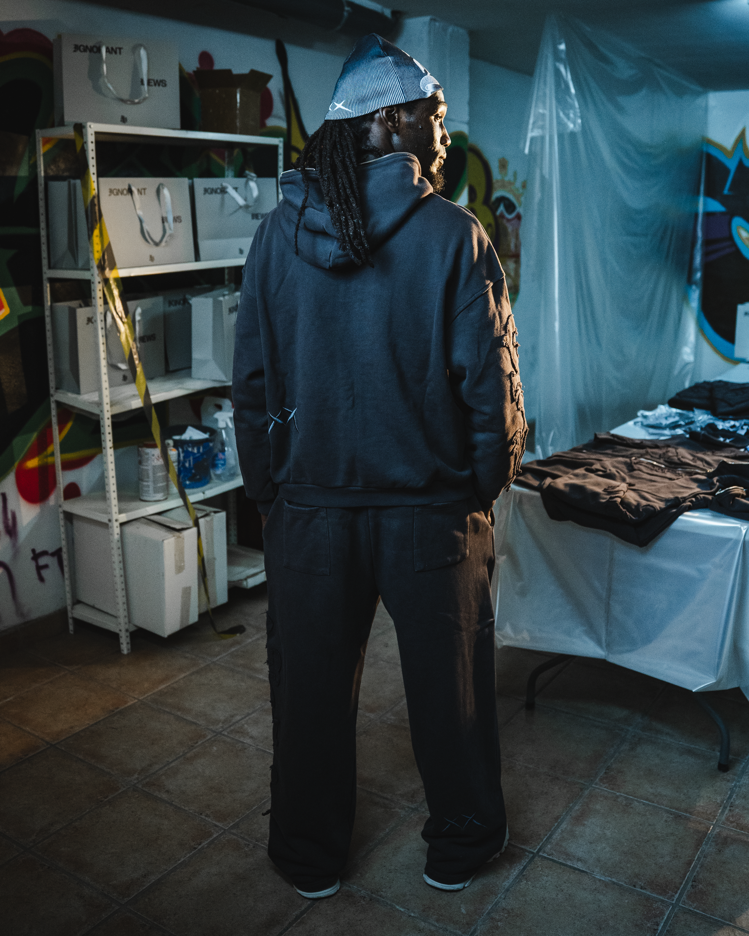 DISTRESSED TRACKSUIT